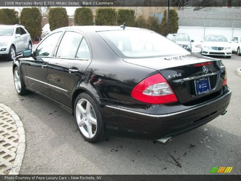 Black / Cashmere 2008 Mercedes-Benz E 350 4Matic Sedan