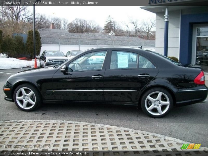 Black / Cashmere 2008 Mercedes-Benz E 350 4Matic Sedan