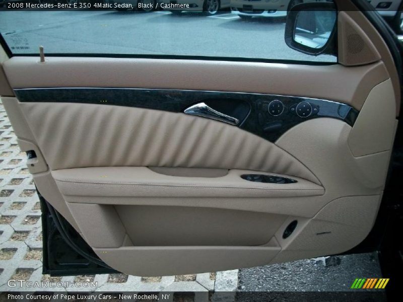 Black / Cashmere 2008 Mercedes-Benz E 350 4Matic Sedan