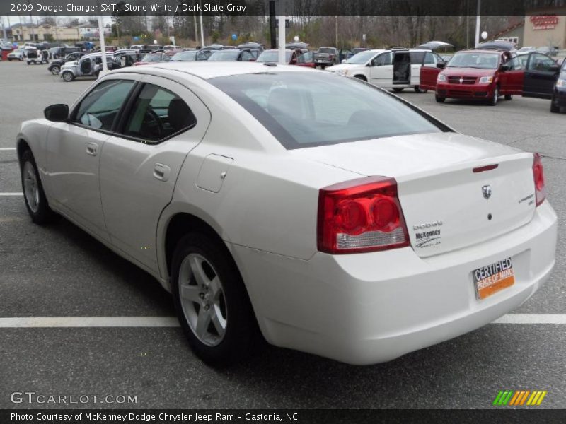 Stone White / Dark Slate Gray 2009 Dodge Charger SXT