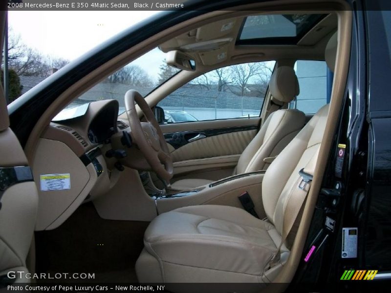 Black / Cashmere 2008 Mercedes-Benz E 350 4Matic Sedan