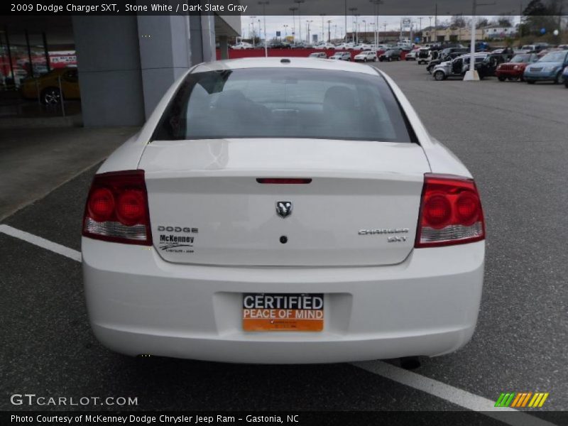 Stone White / Dark Slate Gray 2009 Dodge Charger SXT