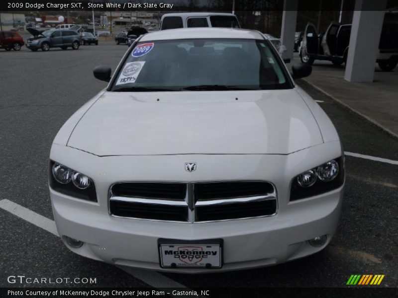 Stone White / Dark Slate Gray 2009 Dodge Charger SXT
