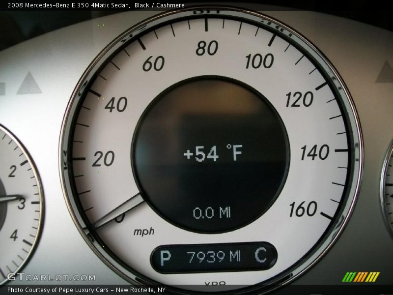 Black / Cashmere 2008 Mercedes-Benz E 350 4Matic Sedan