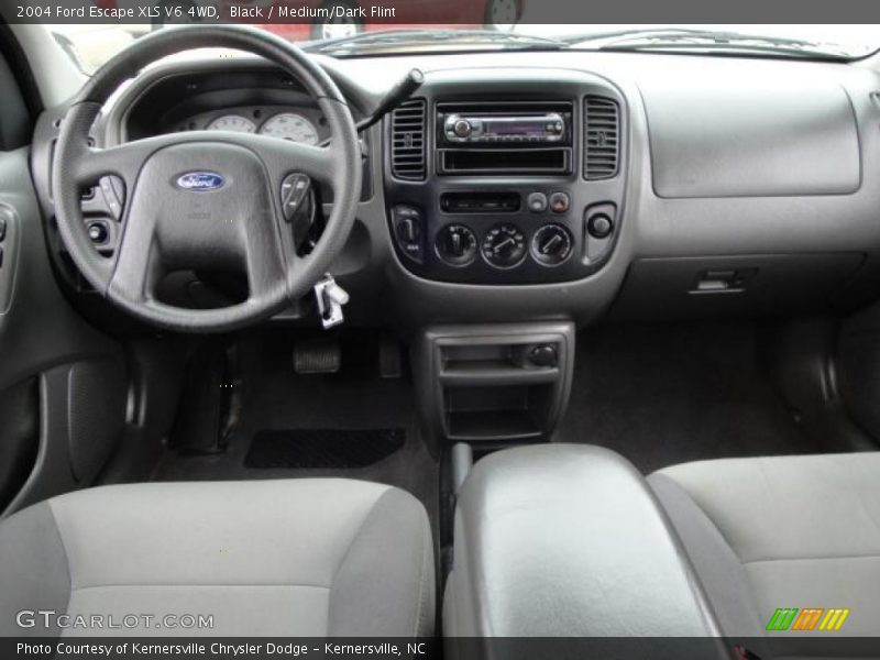Black / Medium/Dark Flint 2004 Ford Escape XLS V6 4WD