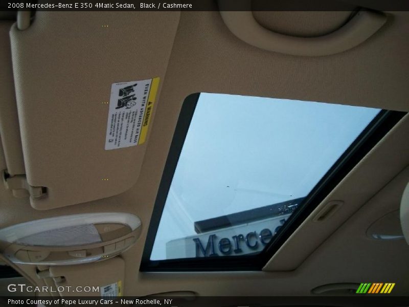 Black / Cashmere 2008 Mercedes-Benz E 350 4Matic Sedan
