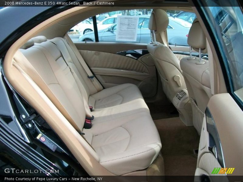 Black / Cashmere 2008 Mercedes-Benz E 350 4Matic Sedan