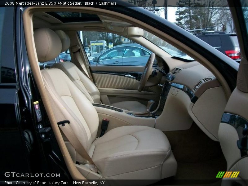 Black / Cashmere 2008 Mercedes-Benz E 350 4Matic Sedan