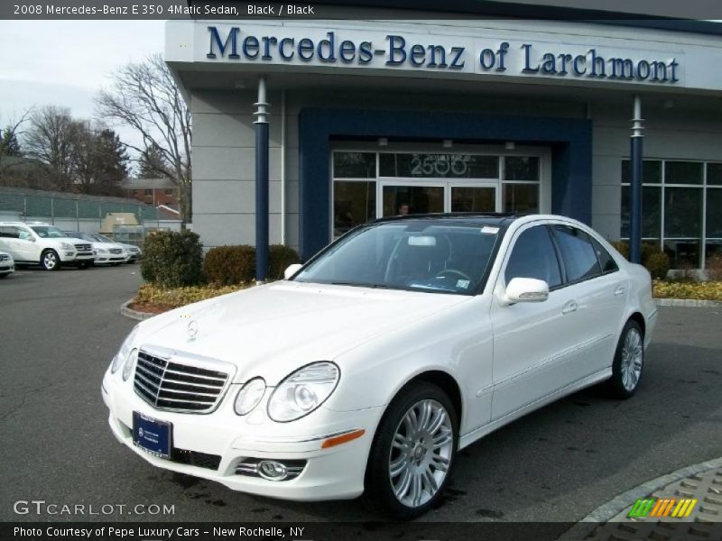 Black / Black 2008 Mercedes-Benz E 350 4Matic Sedan