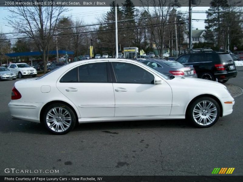 Black / Black 2008 Mercedes-Benz E 350 4Matic Sedan