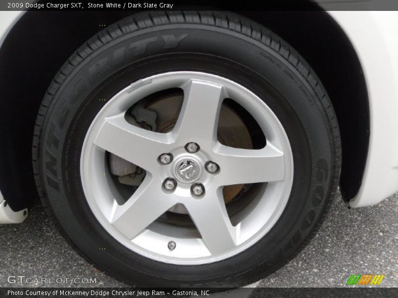 Stone White / Dark Slate Gray 2009 Dodge Charger SXT