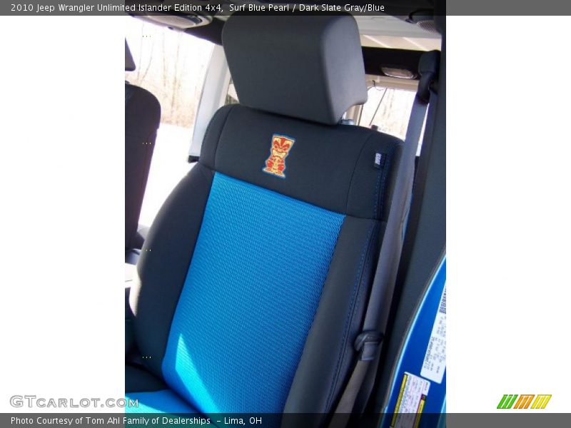Surf Blue Pearl / Dark Slate Gray/Blue 2010 Jeep Wrangler Unlimited Islander Edition 4x4