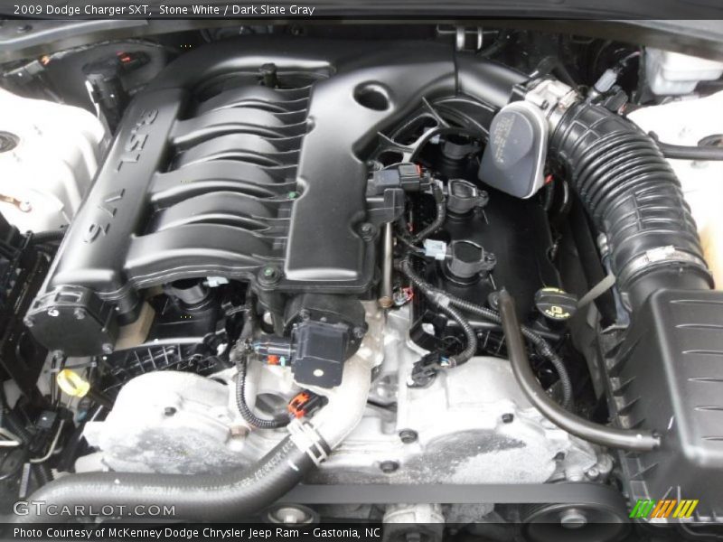 Stone White / Dark Slate Gray 2009 Dodge Charger SXT