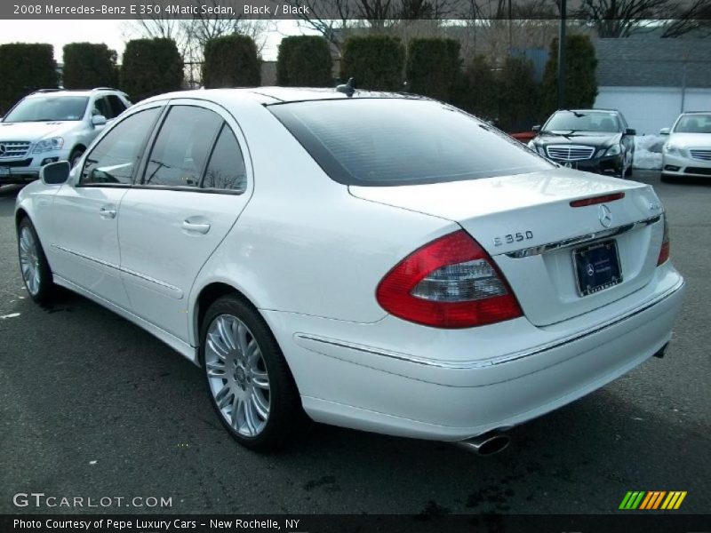 Black / Black 2008 Mercedes-Benz E 350 4Matic Sedan