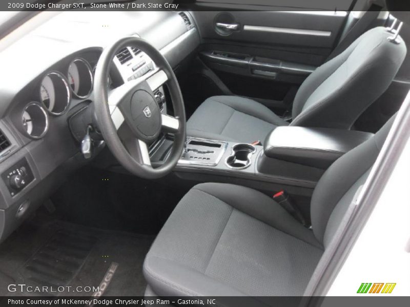 Stone White / Dark Slate Gray 2009 Dodge Charger SXT