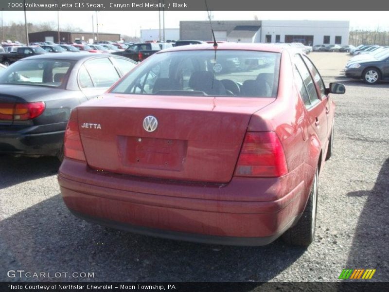 Canyon Red Metallic / Black 2000 Volkswagen Jetta GLS Sedan
