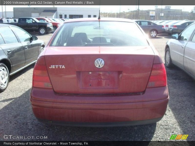 Canyon Red Metallic / Black 2000 Volkswagen Jetta GLS Sedan
