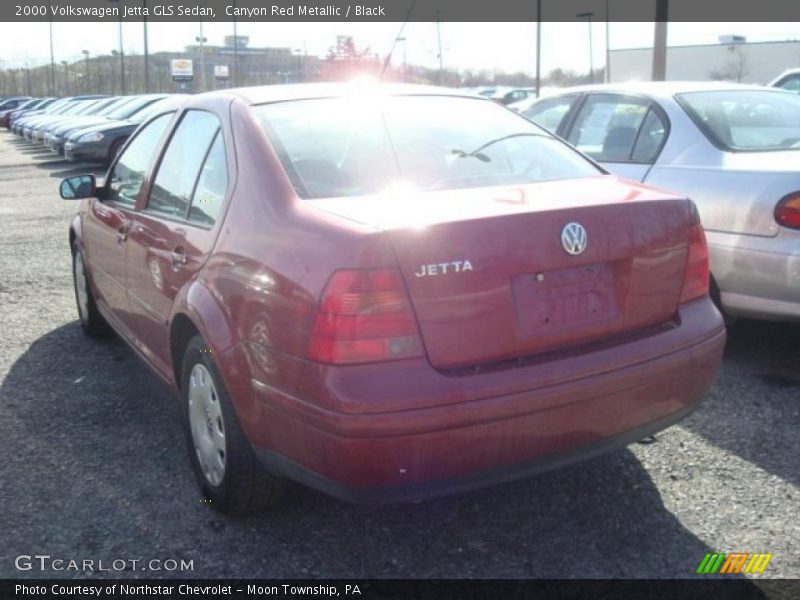 Canyon Red Metallic / Black 2000 Volkswagen Jetta GLS Sedan