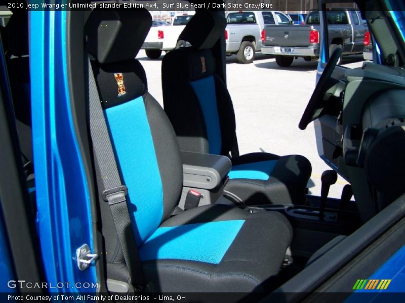 Surf Blue Pearl / Dark Slate Gray/Blue 2010 Jeep Wrangler Unlimited Islander Edition 4x4