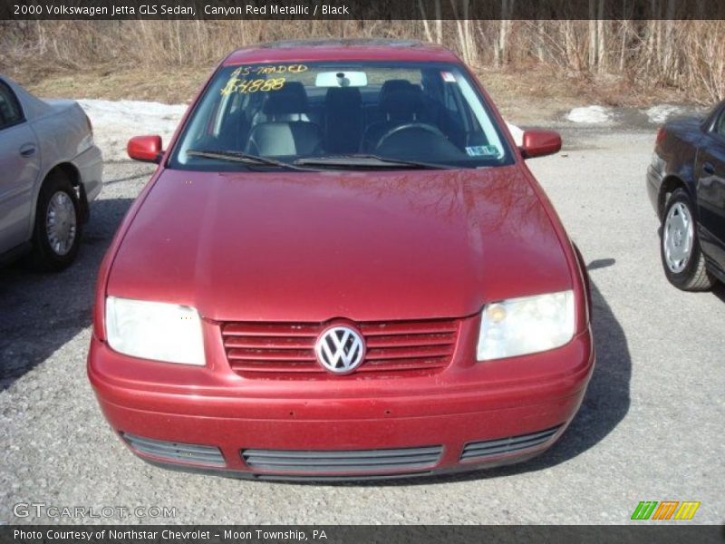 Canyon Red Metallic / Black 2000 Volkswagen Jetta GLS Sedan