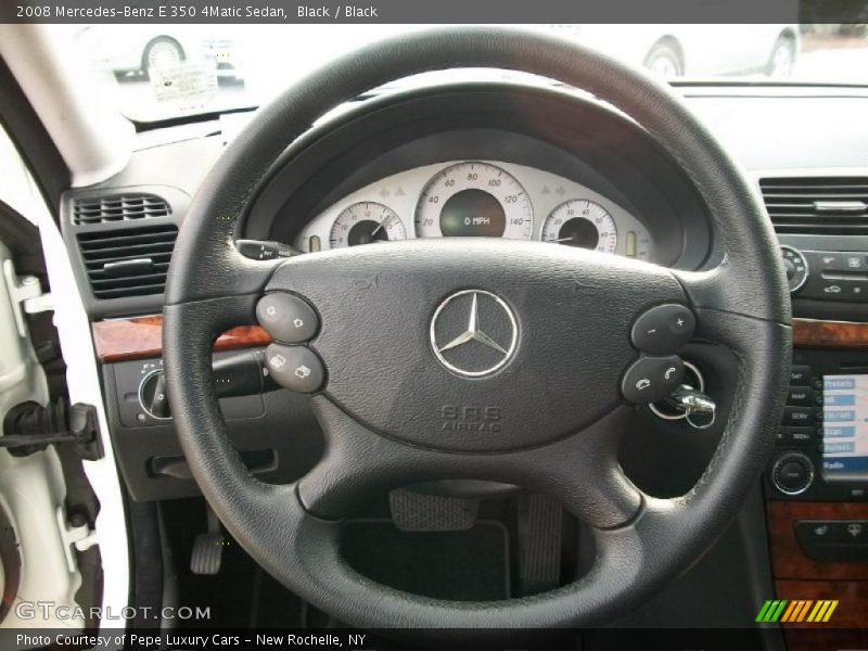 Black / Black 2008 Mercedes-Benz E 350 4Matic Sedan