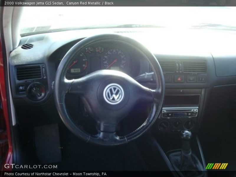 Canyon Red Metallic / Black 2000 Volkswagen Jetta GLS Sedan