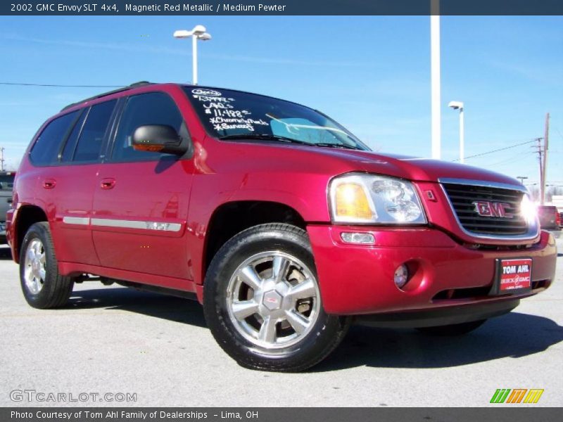 Magnetic Red Metallic / Medium Pewter 2002 GMC Envoy SLT 4x4