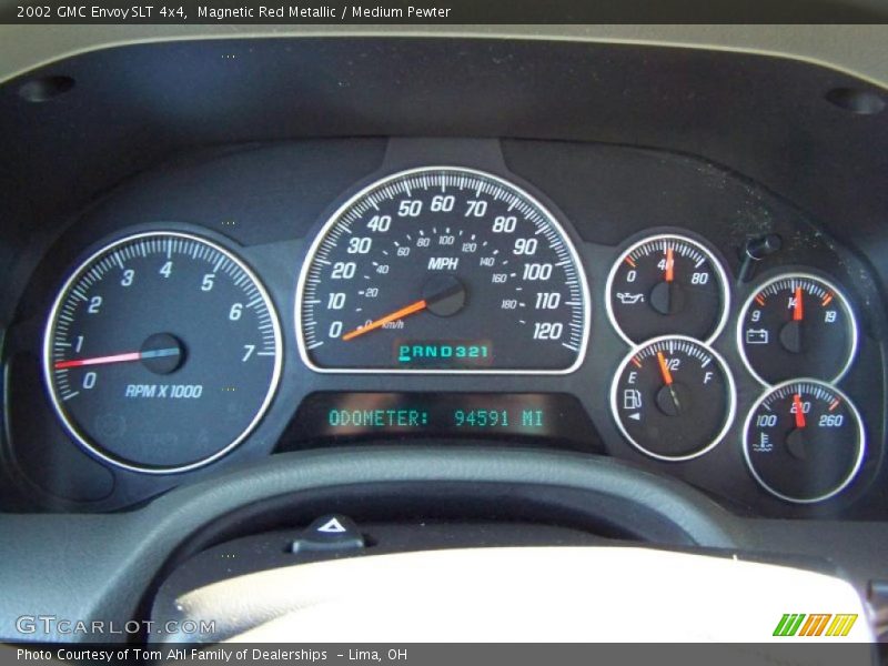 Magnetic Red Metallic / Medium Pewter 2002 GMC Envoy SLT 4x4