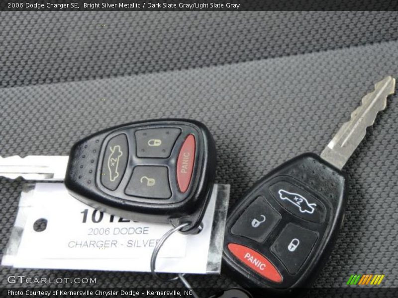 Bright Silver Metallic / Dark Slate Gray/Light Slate Gray 2006 Dodge Charger SE