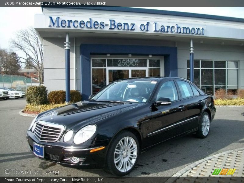 Black / Black 2008 Mercedes-Benz E 350 4Matic Sedan