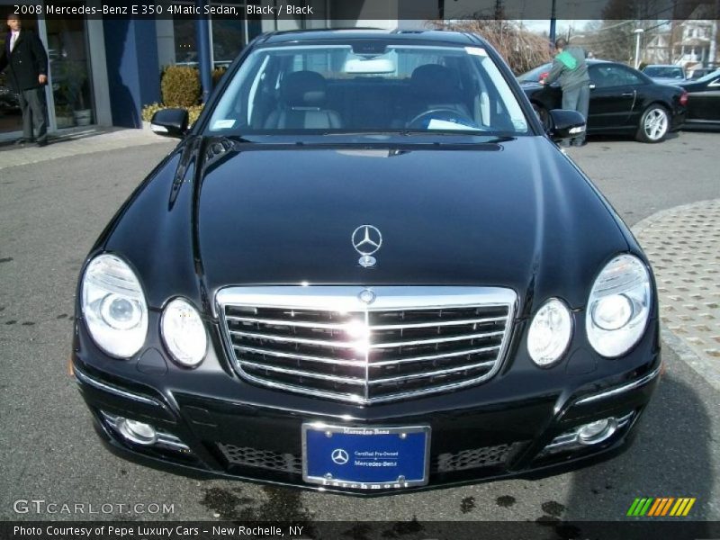 Black / Black 2008 Mercedes-Benz E 350 4Matic Sedan