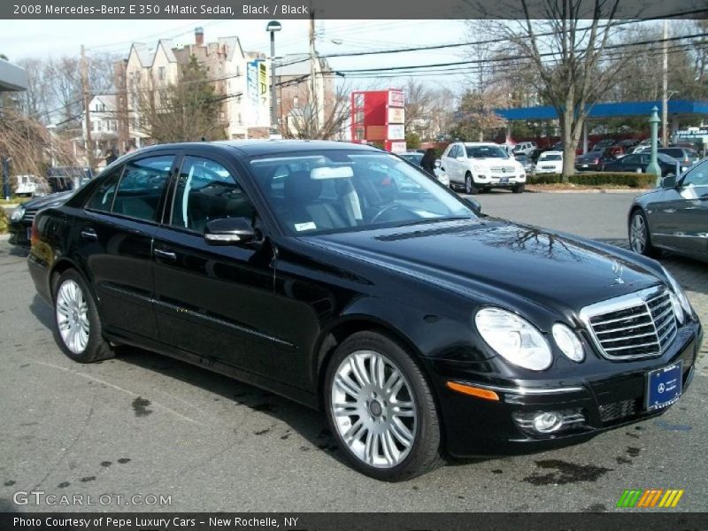 Black / Black 2008 Mercedes-Benz E 350 4Matic Sedan