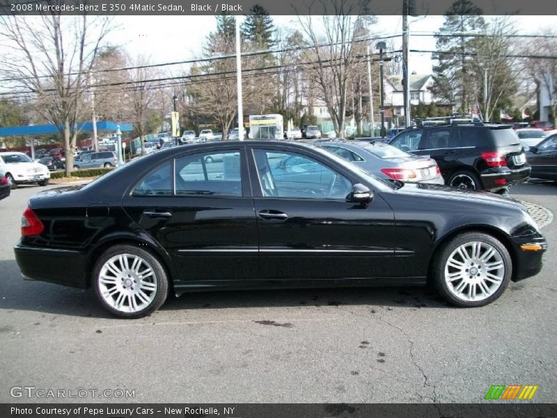 Black / Black 2008 Mercedes-Benz E 350 4Matic Sedan