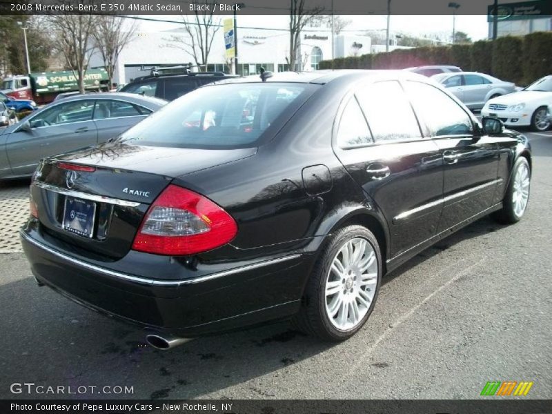 Black / Black 2008 Mercedes-Benz E 350 4Matic Sedan