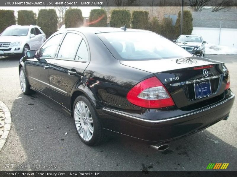 Black / Black 2008 Mercedes-Benz E 350 4Matic Sedan