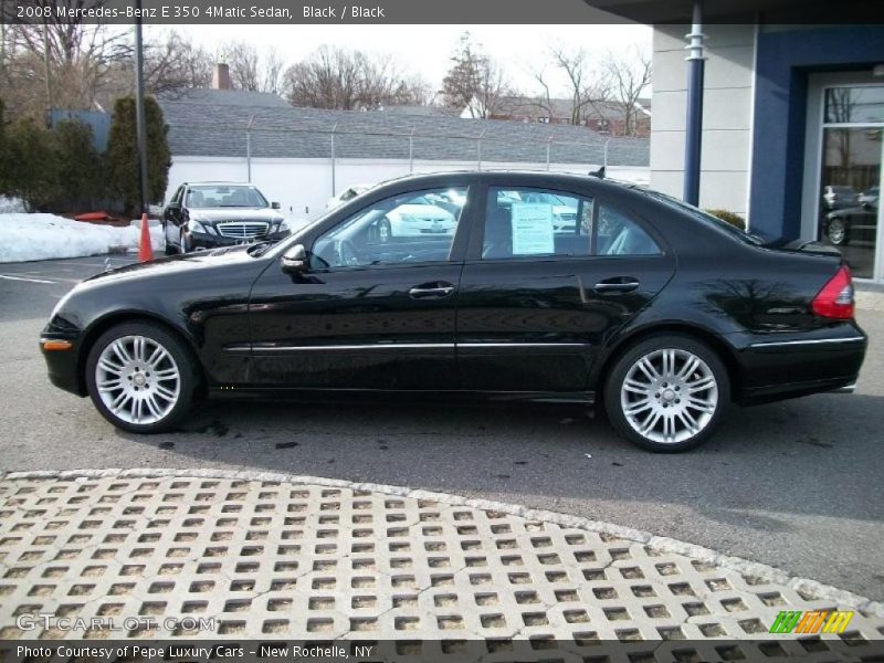 Black / Black 2008 Mercedes-Benz E 350 4Matic Sedan