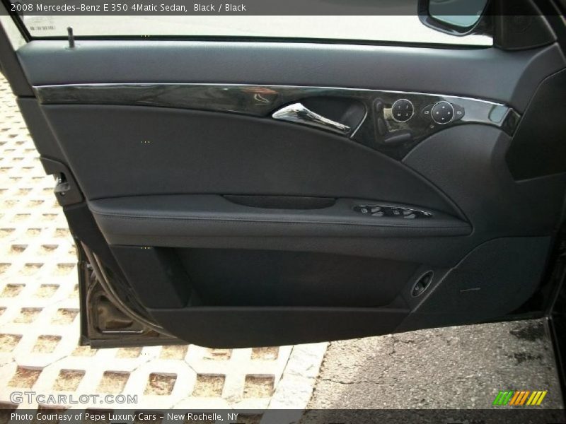 Black / Black 2008 Mercedes-Benz E 350 4Matic Sedan
