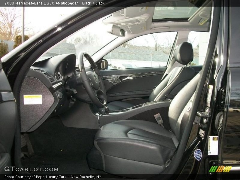 Black / Black 2008 Mercedes-Benz E 350 4Matic Sedan