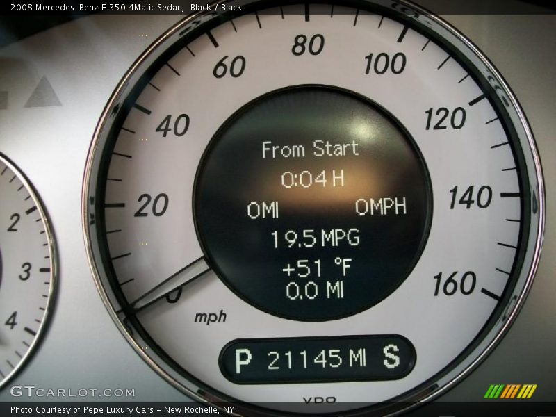 Black / Black 2008 Mercedes-Benz E 350 4Matic Sedan