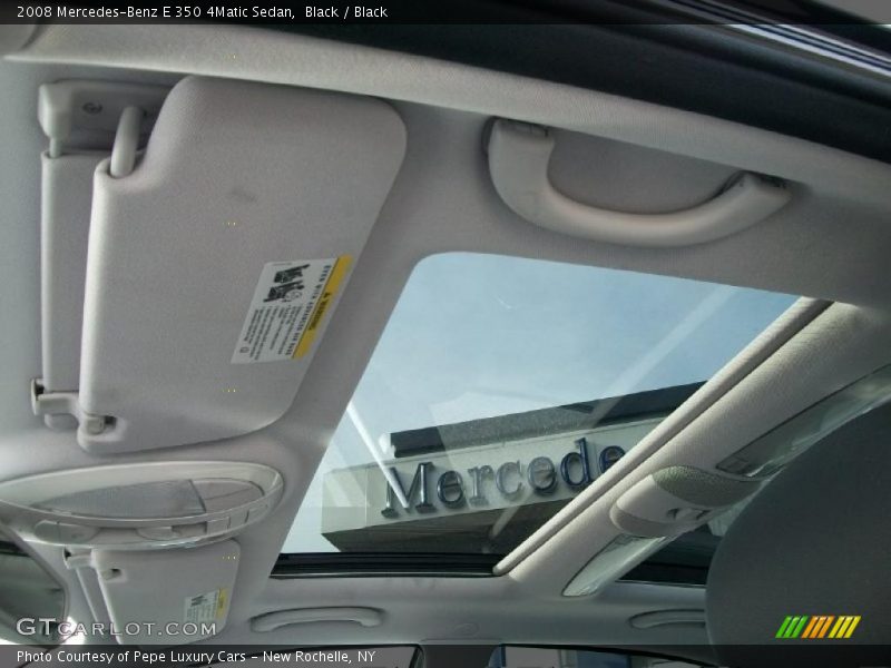 Black / Black 2008 Mercedes-Benz E 350 4Matic Sedan