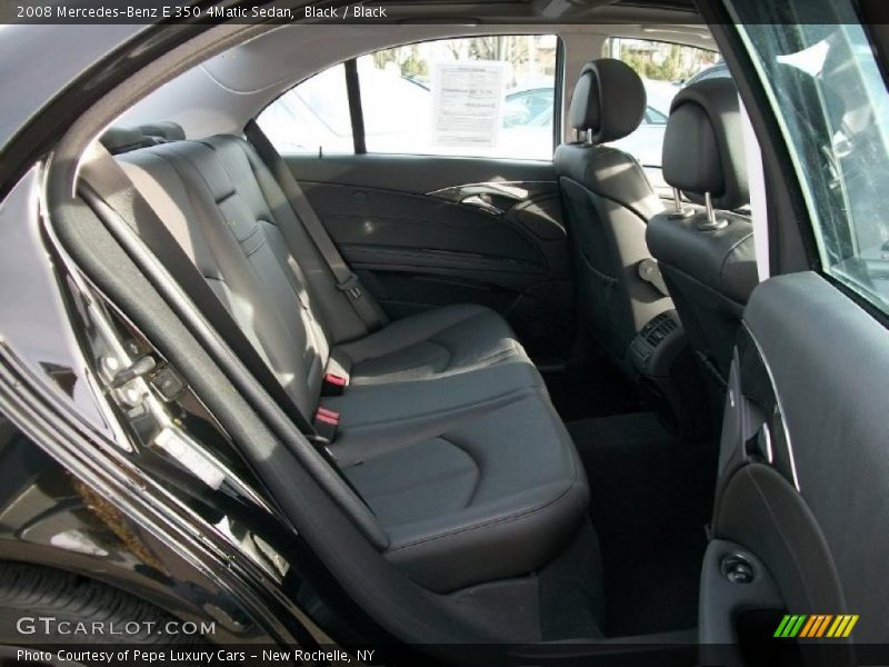 Black / Black 2008 Mercedes-Benz E 350 4Matic Sedan