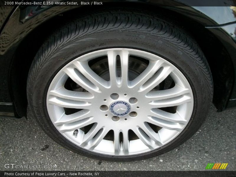 Black / Black 2008 Mercedes-Benz E 350 4Matic Sedan