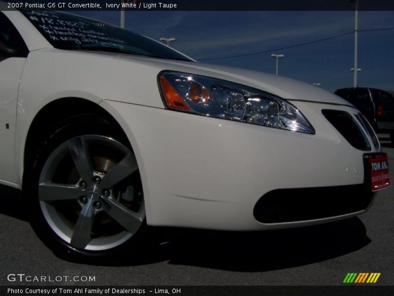 Ivory White / Light Taupe 2007 Pontiac G6 GT Convertible