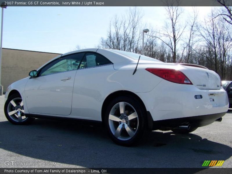 Ivory White / Light Taupe 2007 Pontiac G6 GT Convertible