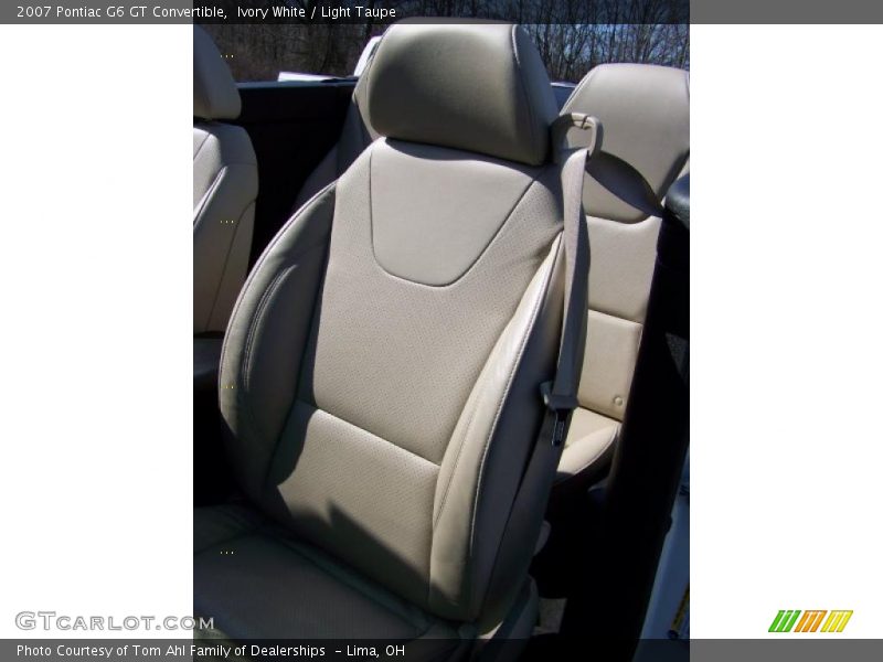 Ivory White / Light Taupe 2007 Pontiac G6 GT Convertible
