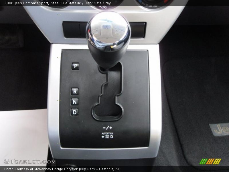 Steel Blue Metallic / Dark Slate Gray 2008 Jeep Compass Sport