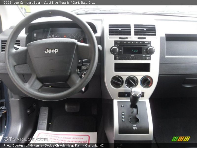 Steel Blue Metallic / Dark Slate Gray 2008 Jeep Compass Sport
