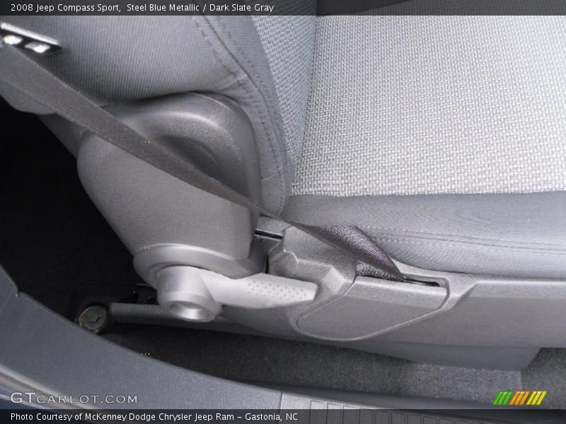 Steel Blue Metallic / Dark Slate Gray 2008 Jeep Compass Sport