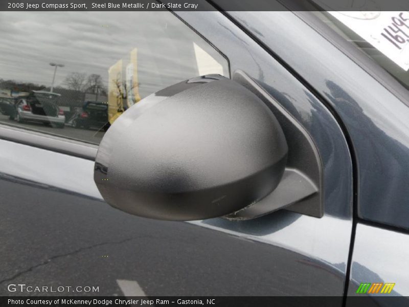 Steel Blue Metallic / Dark Slate Gray 2008 Jeep Compass Sport