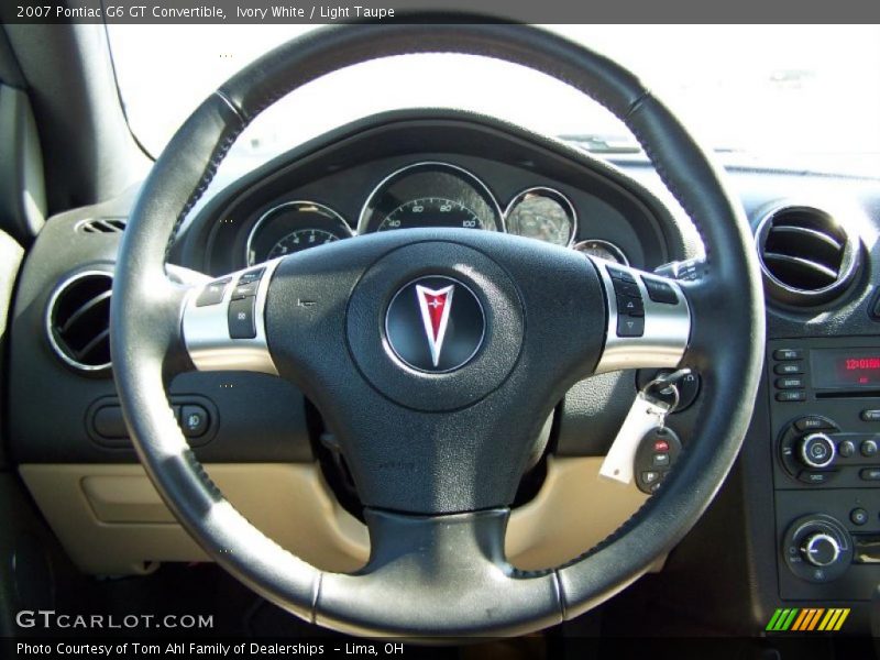 Ivory White / Light Taupe 2007 Pontiac G6 GT Convertible